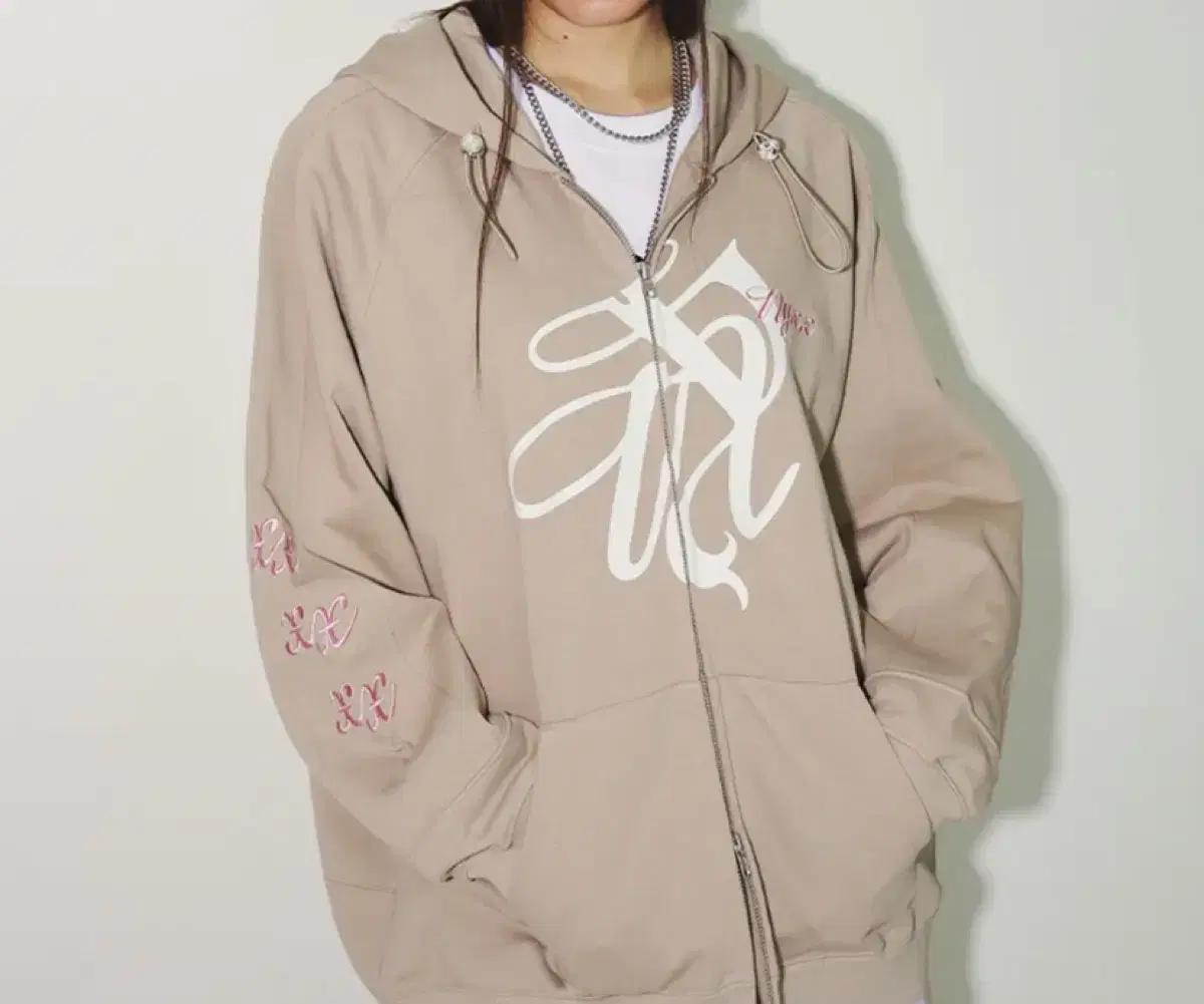 엔와이엑스엑스 후드집업 NYX FLOW HOOD ZIP-UP BEIGE